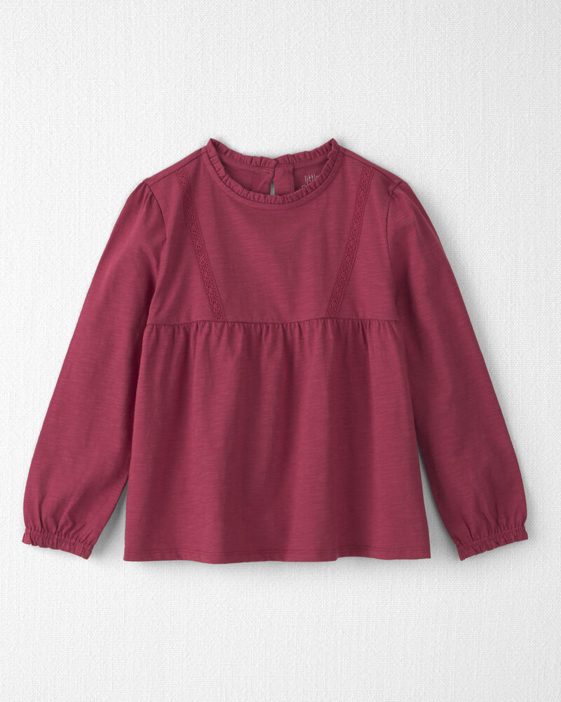 Filles - Haut p&eacute;plum en coton biologique, image 1 sur 3 diapositives