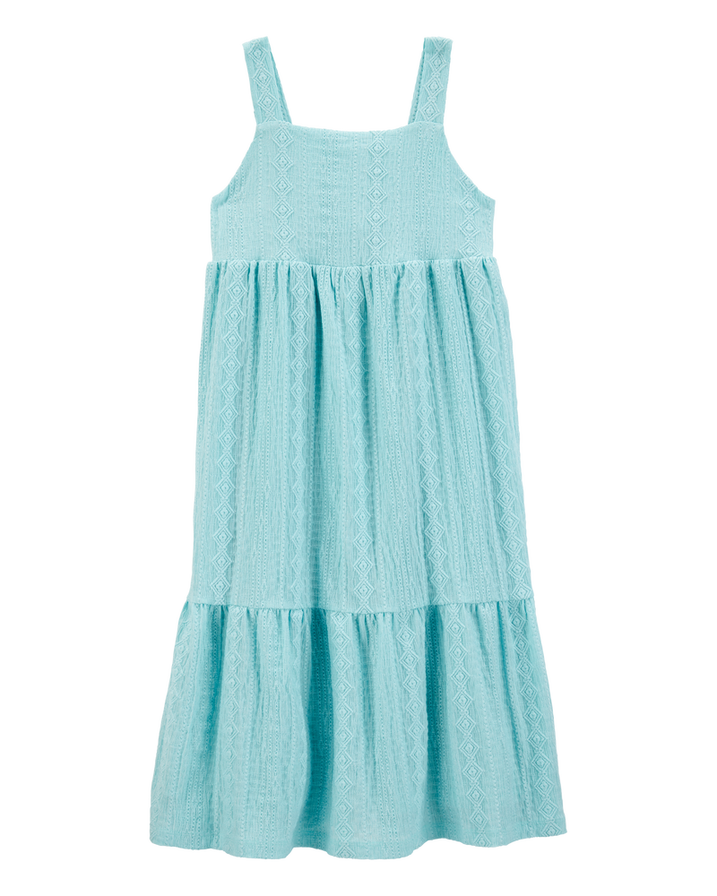 Enfant Robe midi texturée à volants, image 1 sur 5 diapositives
