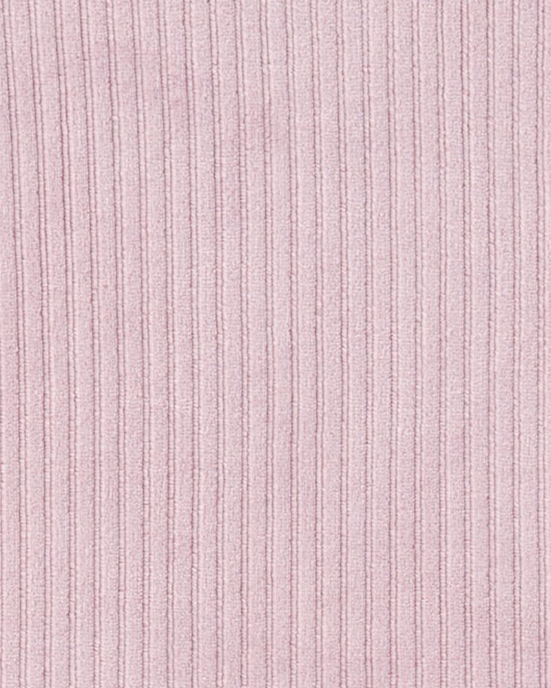 Kid Long-Sleeve Velour Dress, image 3 of 4 slides