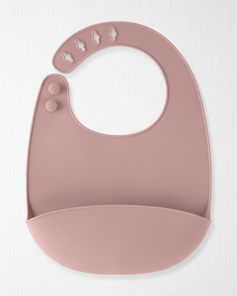 Baby 2-Pack Silicone Bibs, image 3 of 4 slides