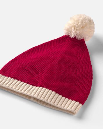 Toddler Organic Cotton Santa Hat, 