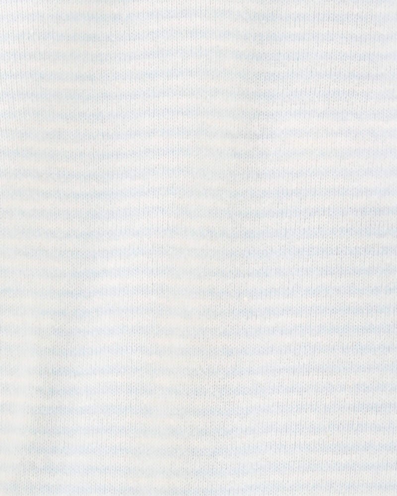 Baby Preemie Striped Cotton Sleeper, image 5 of 7 slides