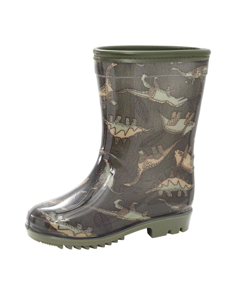 Toddler Dino Print Rain Boots, image 6 of 7 slides