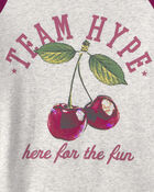 Girls Cherry Long-Sleeve T-Shirt - Grey, image 3 of 4 slides