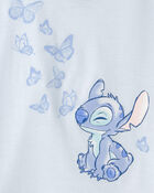 Toddler Girl 2-Piece Disney&copy; Lilo & Stitch Short-Sleeve Pyjama Set - Blue, image 4 of 6 slides