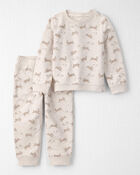 Toddler Organic Cotton Set in Bunny Print, image 1 of 5 slides