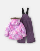 Toddler Girl 2 Piece Snowflake Snowsuit- Lilac, image 2 of 13 slides