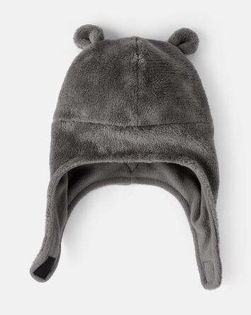 Baby Boy KOMBI Velboa Fleece Hat and Mitten Set, 