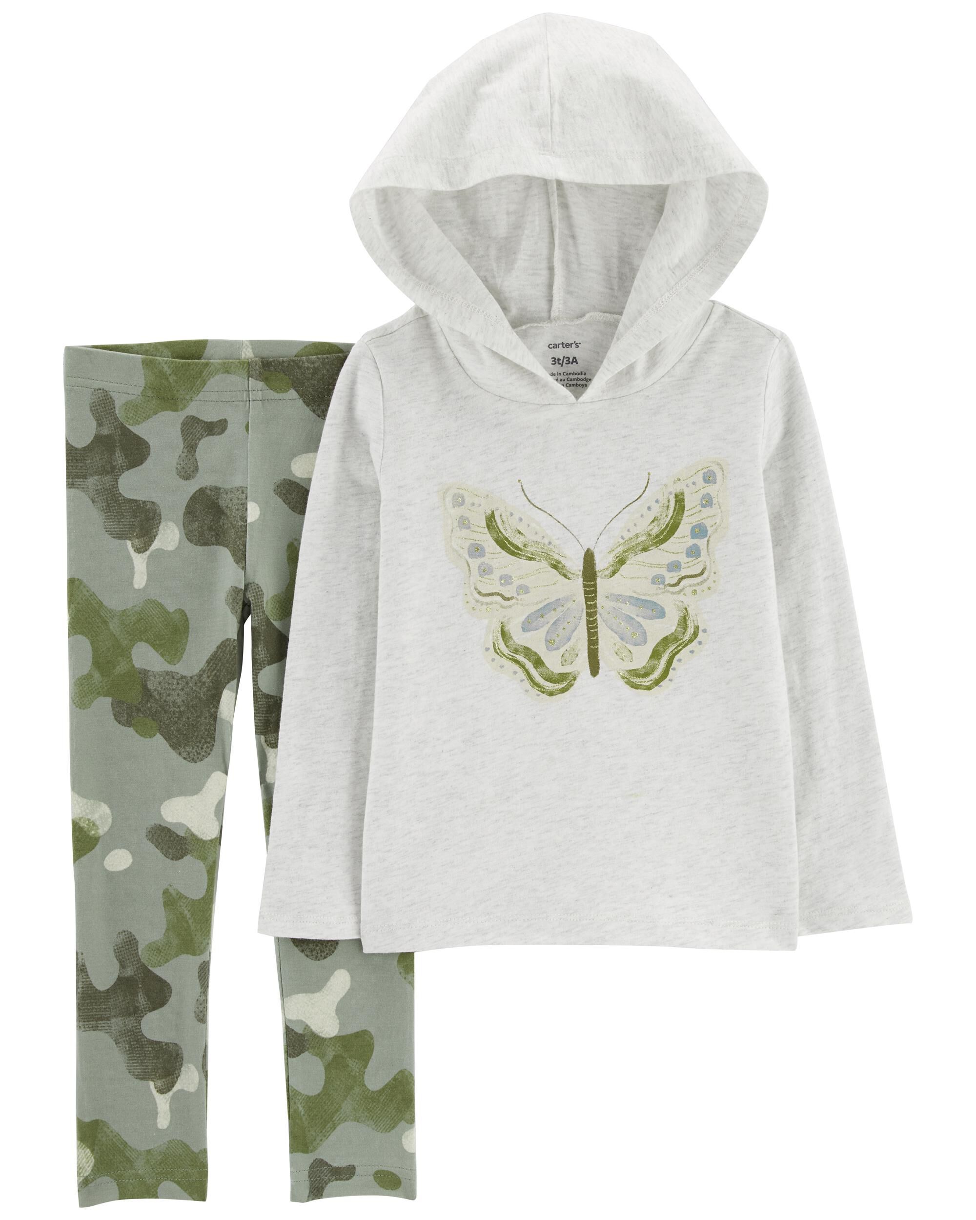 2 Piece Hooded Tee Legging Set