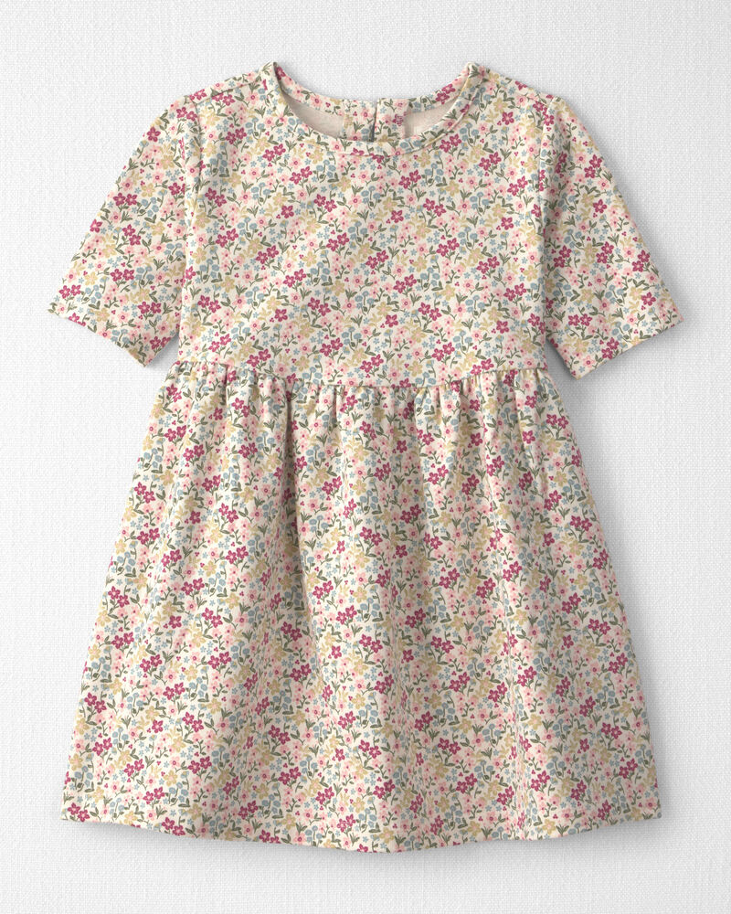 Toute-petit fille - Robe en jersey bouclette de coton biologique, image 1 sur 4 diapositives