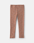 B&eacute;b&eacute; fille - Ensemble 2 pi&egrave;ces haut en molleton et pantalon &agrave; motif floral &ndash; Brun, image 2 sur 4 diapositives