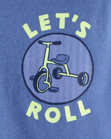 Tout-petit gar&ccedil;on - T-shirt graphique &agrave; manches longues pour cycliste - Bleu, 