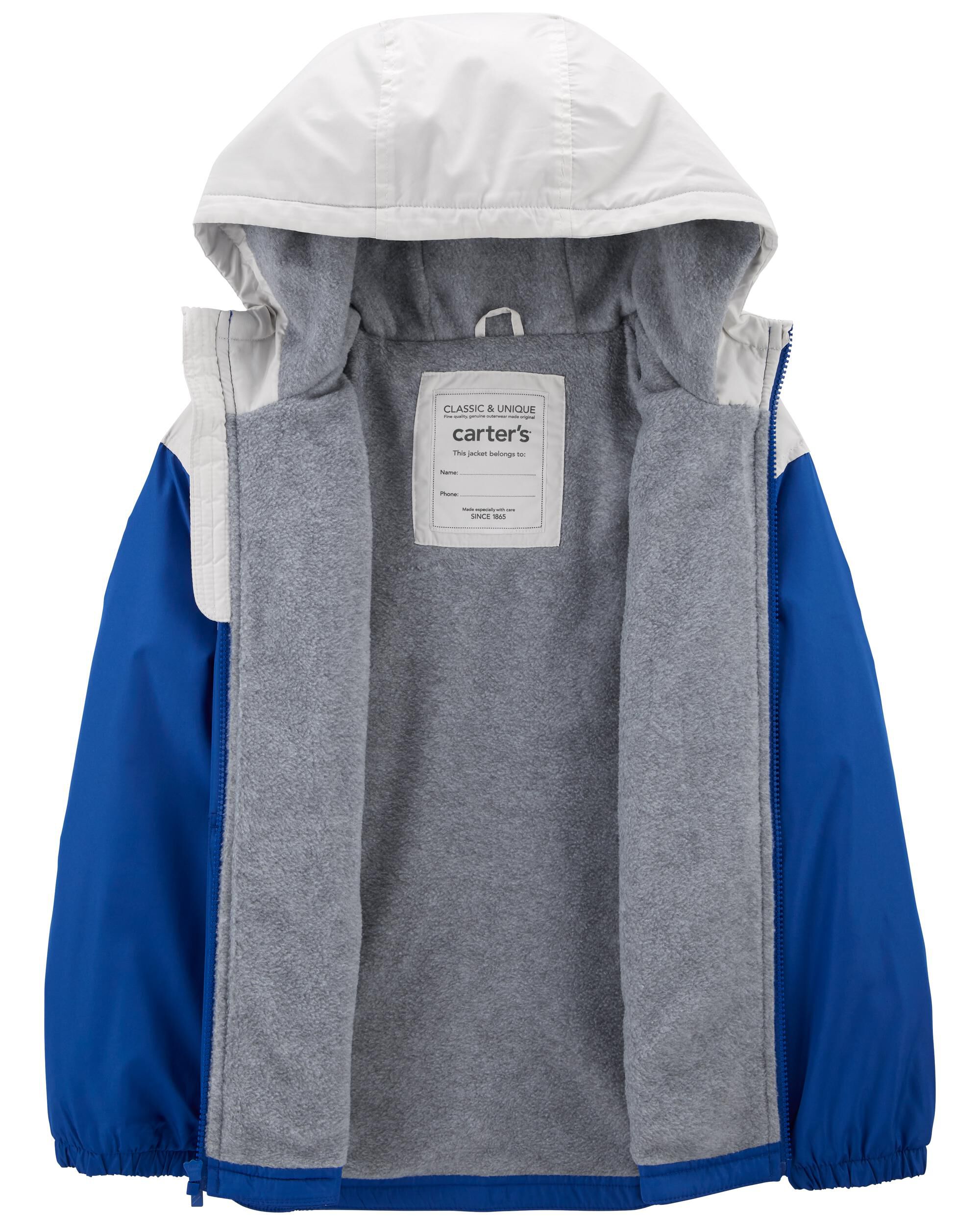 Blue Colourblock Fleece Lined Jacket Carter s Canada