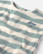 Baby Terry Bubble Made with Organic Cotton in Stripes, image 2 of 4 slides