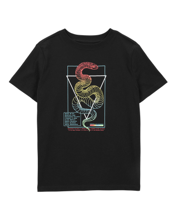 Kid Snake Print Graphic Tee, 