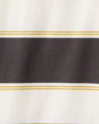 Boys Cotton Short-Sleeve Stripe Polo, image 2 of 3 slides