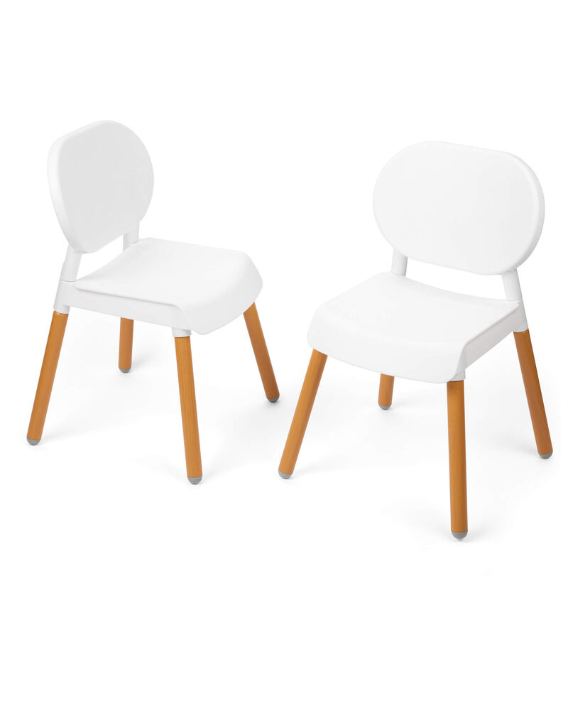 Kids Chairs - Set of 2 - White, image 3 of 3 slides