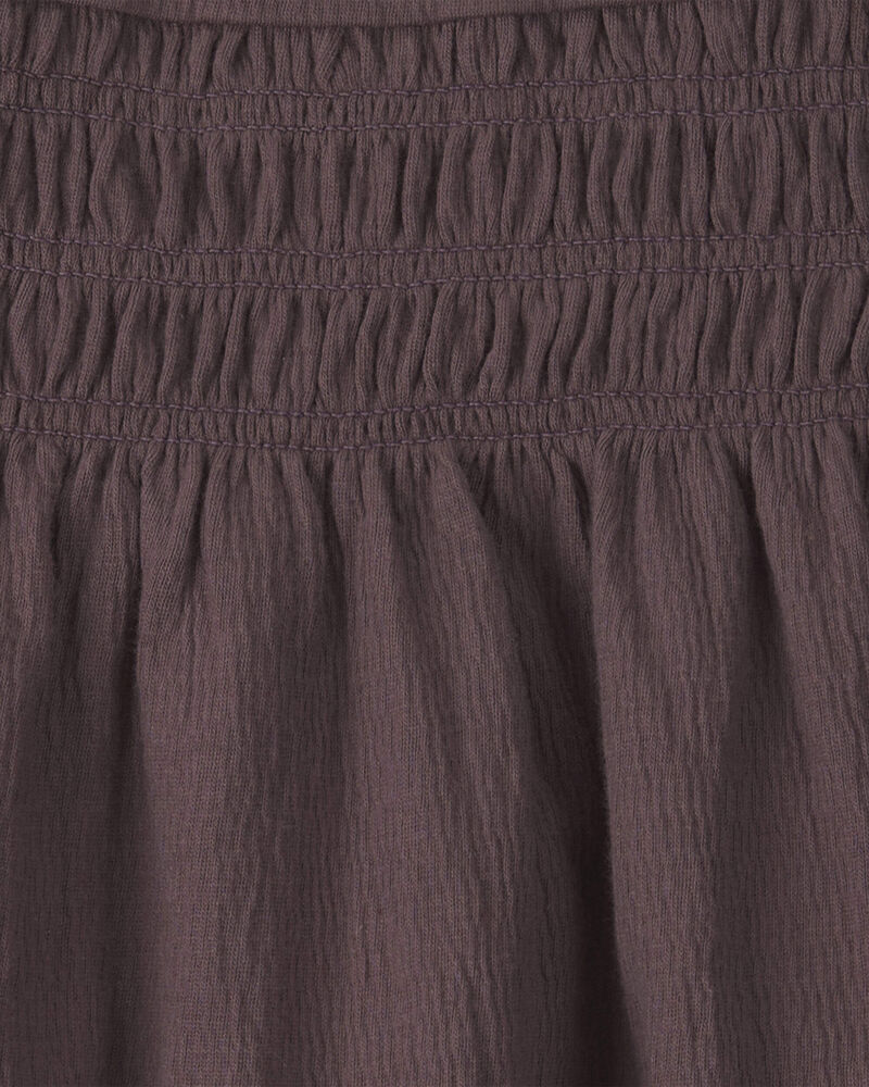 Baby Girl 2-Piece Organic Cotton Smocked Top & Pant Set, image 4 of 5 slides