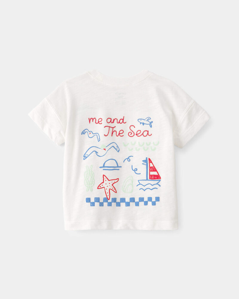Baby 'Ahoy There' Graphic Tee - White, image 3 of 6 slides