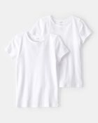 Girls 2-Pack Cotton Undershirts, image 1 of 2 slides