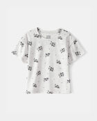 Toddler Girl Floral Top - Grey, image 1 of 3 slides