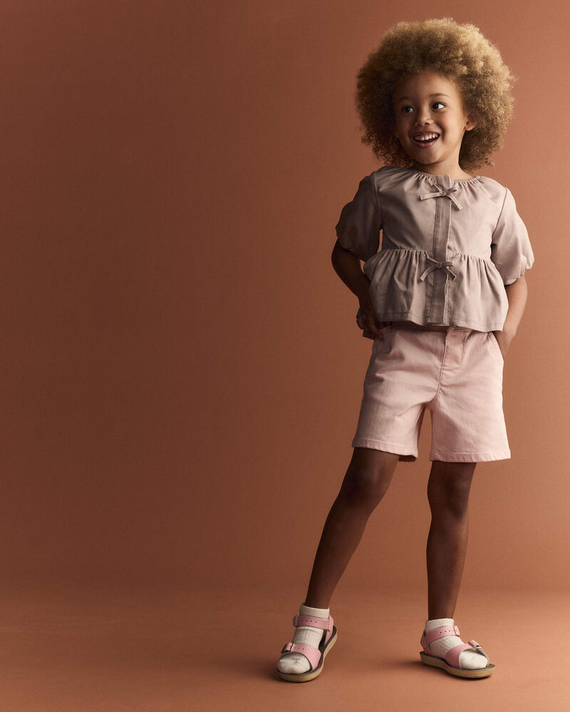 Tout-petit fille - Haut p&eacute;plum &agrave; manches bouffantes &ndash; Mauve, image 3 sur 6 diapositives