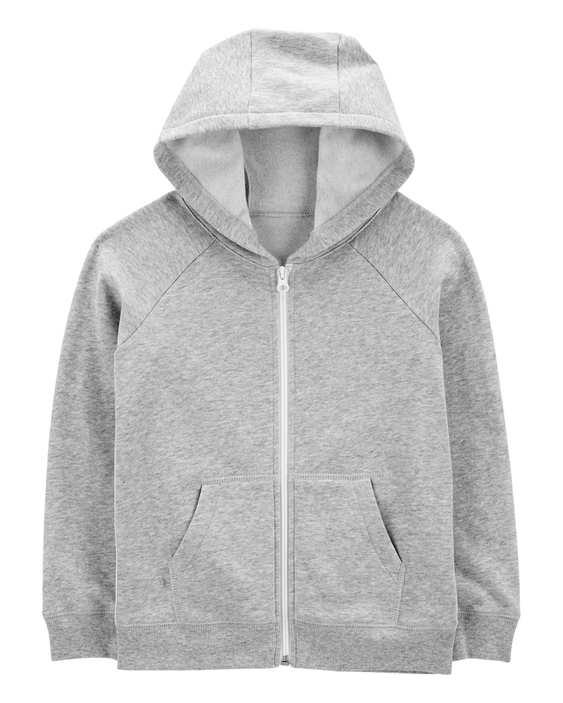 Kid Zip-Up Fleece Hoodie, image 1 of 4 slides