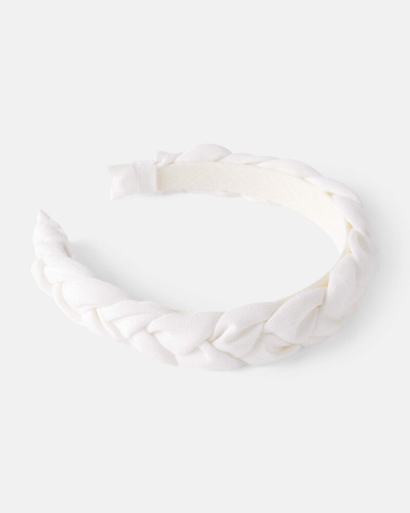 Toddler Girl Braided Headband - Ivory, image 1 of 1 slides