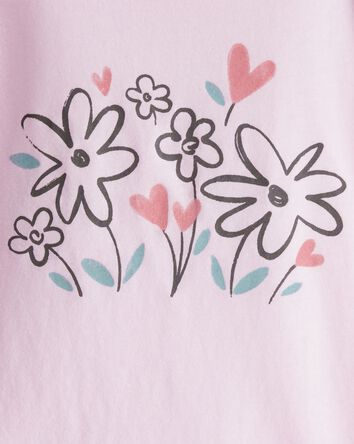 Toddler Girl Flower Bloom Long-Sleeve Graphic Tee - Pink, 