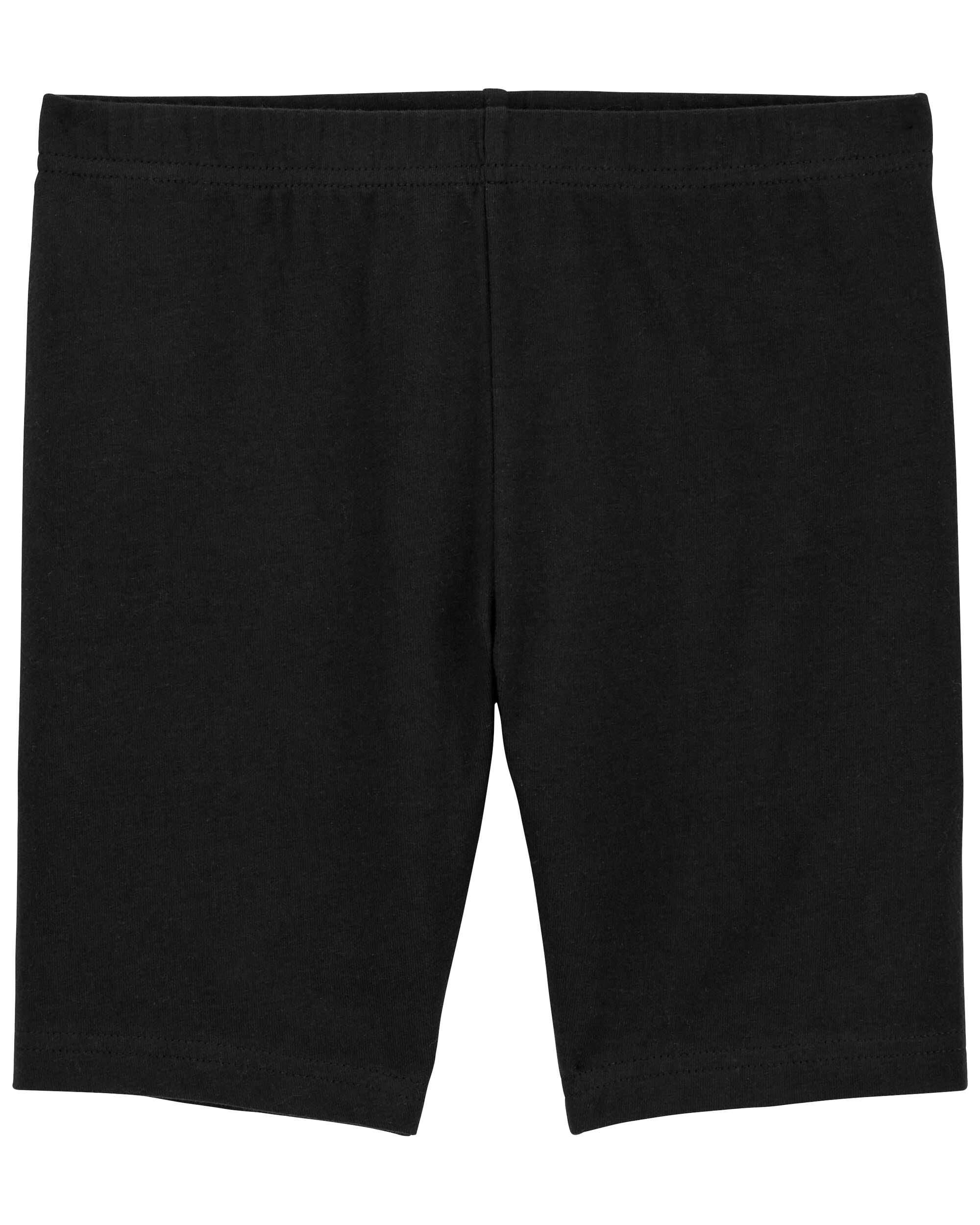 Girls black bike shorts top