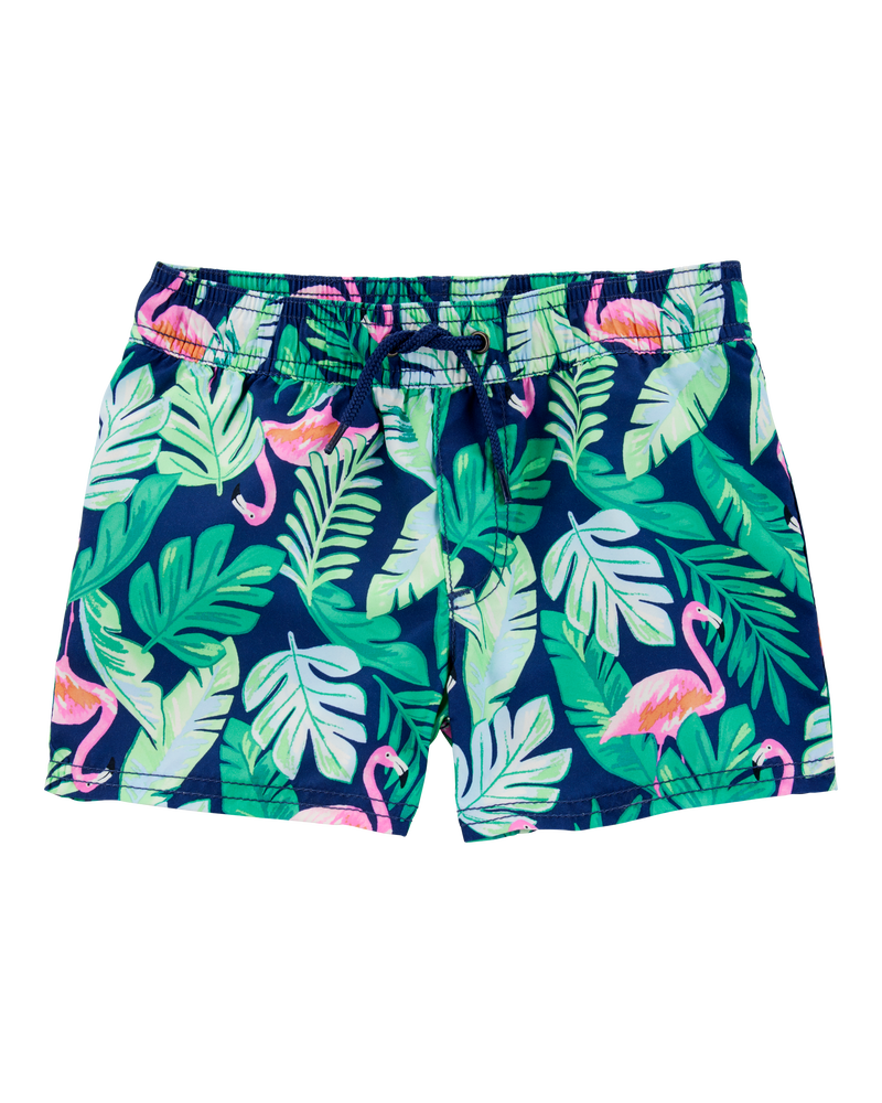 Enfant en bas âge Short maillot de bain imprimé tropical, image 1 sur 5 diapositives