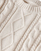 Jeune - Chandail en tricot torsad&eacute; en coton biologique, image 2 sur 3 diapositives