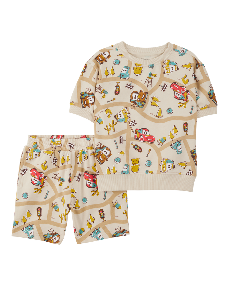Baby 2-Piece Cars French Terry Outfit Set, image 1 of 2 slides
