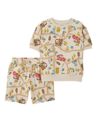 Baby 2-Piece Cars French Terry Outfit Set, image 1 of 2 slides
