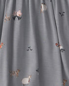 Baby Girl Halloween PurelySoft&trade; Long-Sleeve Bodysuit Dress - Grey, image 4 of 6 slides