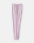 Filles - Pantalon de jogging en tricot avec cordon de serrage - Mauve, image 3 sur 4 diapositives