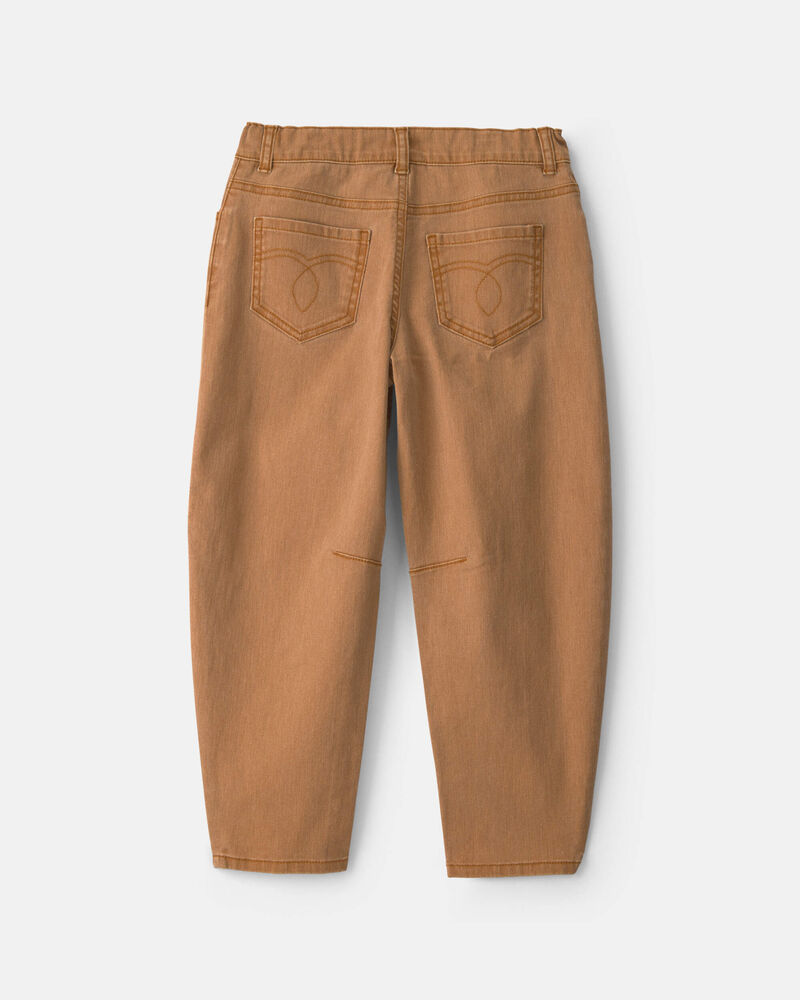 Gar&ccedil;ons - Pantalon en serg&eacute; &agrave; jambe ballon &ndash; Brun, image 2 sur 7 diapositives