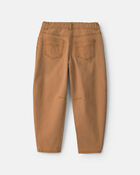 Gar&ccedil;ons - Pantalon en serg&eacute; &agrave; jambe ballon &ndash; Brun, image 2 sur 7 diapositives