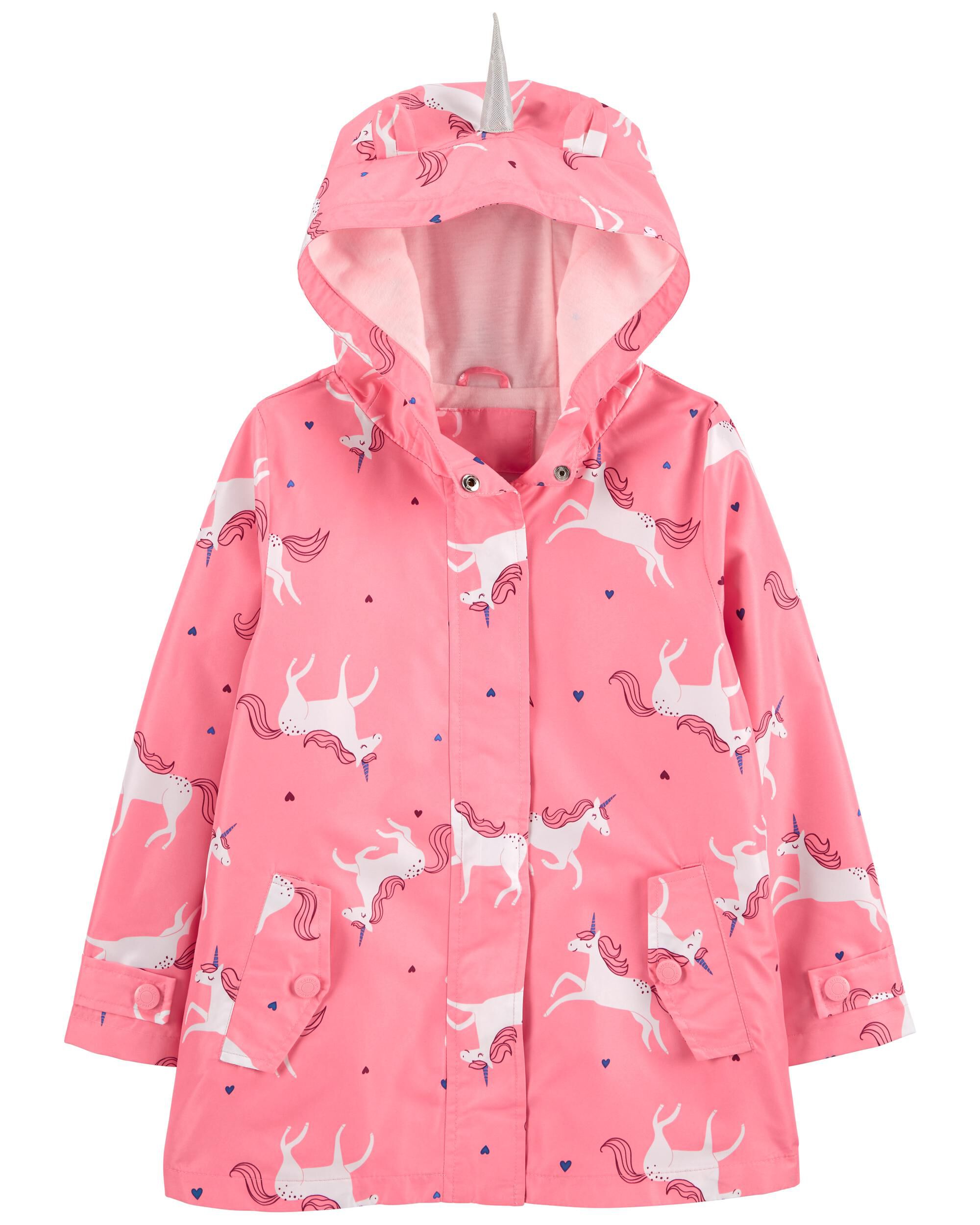 carters unicorn rain jacket