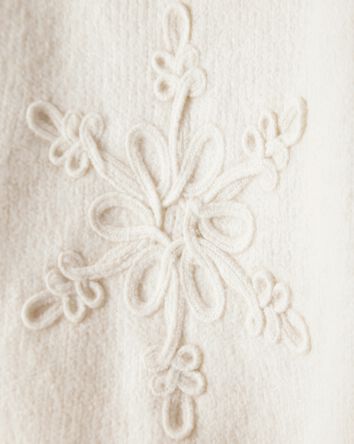 Baby Girl Snowflake Long-Sleeve Sweater - Cream, 