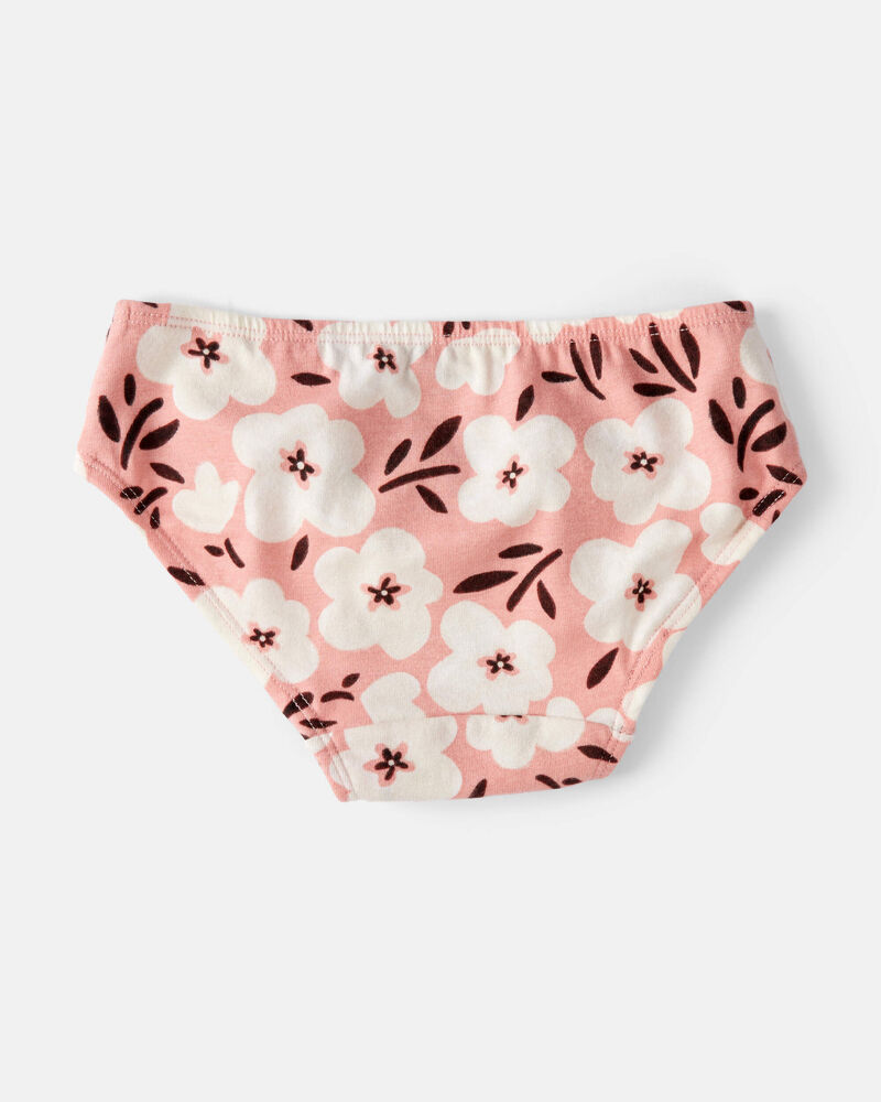 Enfant en bas âge Emballage de 7 culottes hipsters en coton extensible à fleurs et cœurs, image 2 sur 4 diapositives
