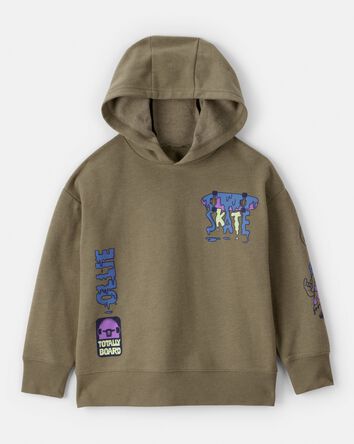 Boys DayDream Fleece Skateboard Long-Sleeve Pullover Hoodie - Green, 