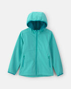 Girls Quilted Mid Weight Jacket- Aqua, image 1 of 4 slides