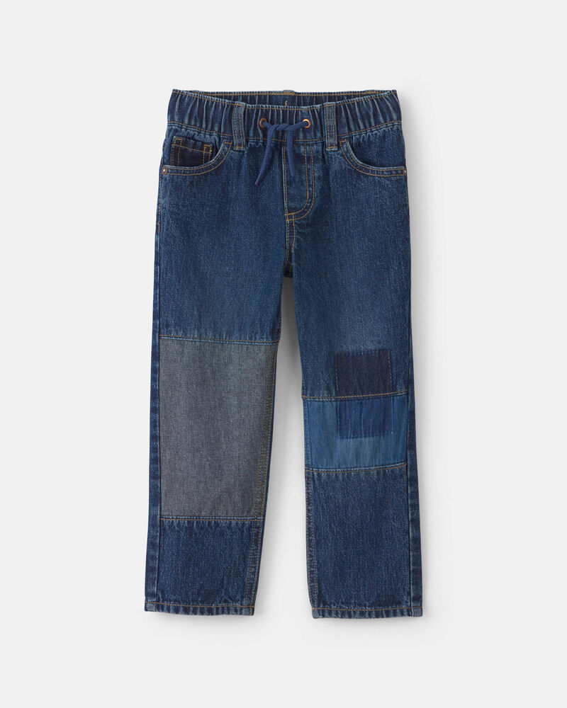Toddler Boy Denim Straight Jeans - Medium Wash, image 1 of 4 slides