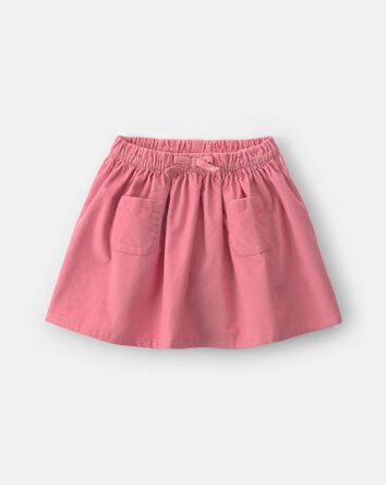 Toute-petite fille - Jupe-short en velours &agrave; boucle - Rose, 