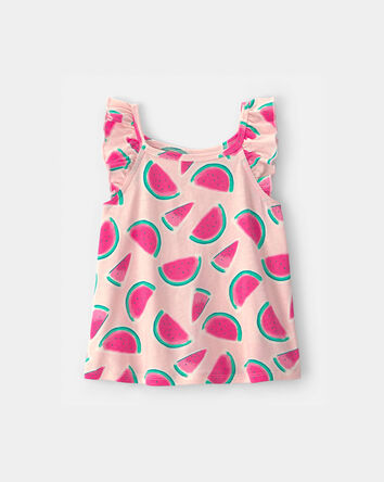 Toddler Girl Watermelon Tank Top - Pink, 
