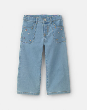 Toddler Girl Wide-Leg Jeans - Light Wash, 