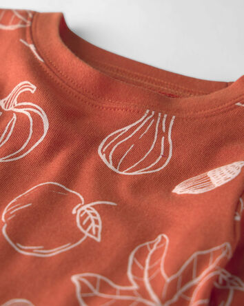 Toddler 2-Piece Organic Cotton Pajamas in Autumn Gourds, 