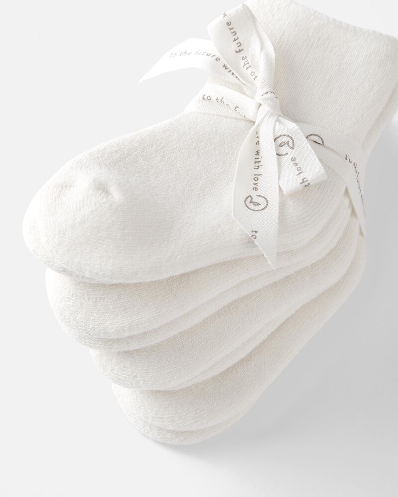 Bébé Emballage de 4 paires de chaussettes en coton bouclette certifié biologique, image 2 sur 3 diapositives