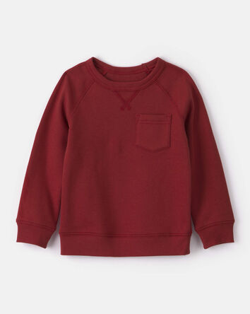 Toddler Boy DayDream Fleece Long-Sleeve Pullover Sweatshirt - Red, 
